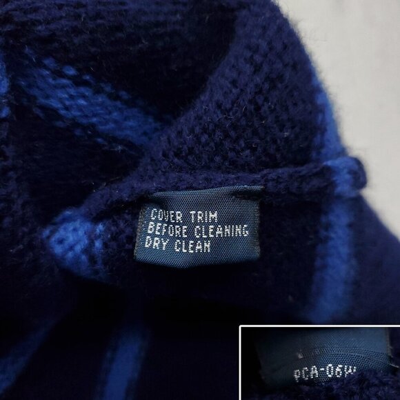 Polo Ralph Lauren Vintage Sweater 100% Lambs Wool Italian 1/4 Zip Men's XL - Picture 10 of 11